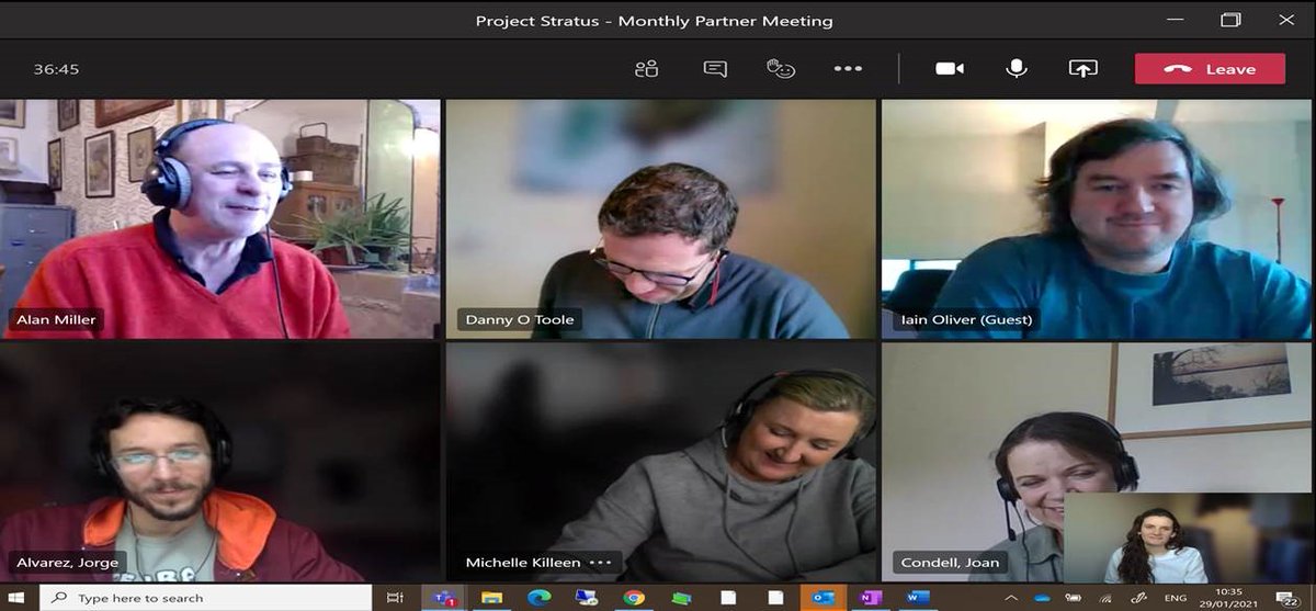 Our first partner meeting of 2021 on Microsoft Teams! Virtual Collaboration at it's finest! 
<a href="/NPA2014_2020/">Interreg NPA</a>
 #collaboration #culturalheritage #naturalheritage #tourismthroughVR