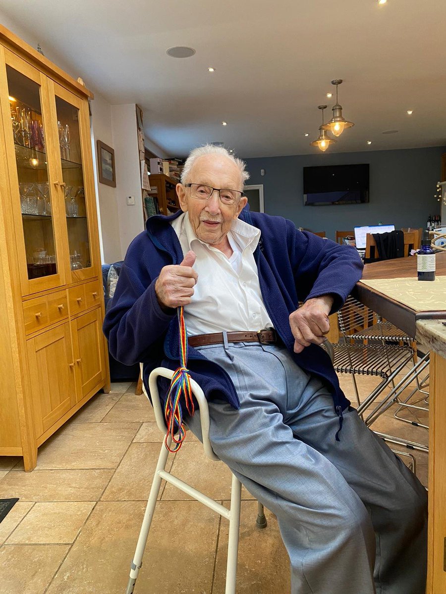 stonewalluk's tweet image. We here at Stonewall are heartbroken to receive news of Captain Sir Tom Moore's passing. We will be eternally grateful for his support and allyship during last year's #RainbowLaces campaign. Rest in Peace ❤️