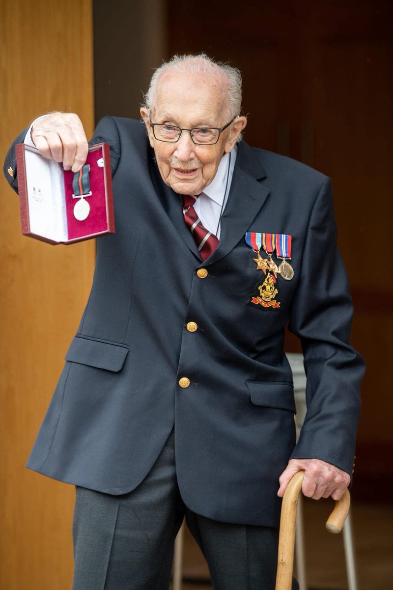 RIP Captain Sir Tom Moore. 💔

The 100-year-old, who raised almost £33m for NHS charities has sadly passed away. Thoughts are with his family at this time.

May he rest in peace. A true hero🙏🏼