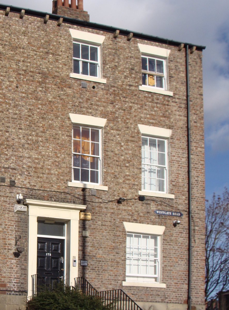 I set off up Westgate Road to the Summerhill Square area. The houses are so beautiful. A house on Westgate Rd, houses on Westgate Hill Terrace and a sign on a gate reflecting current times.  @Old_LowLight  @PJDThomas  @KerryAtkin1