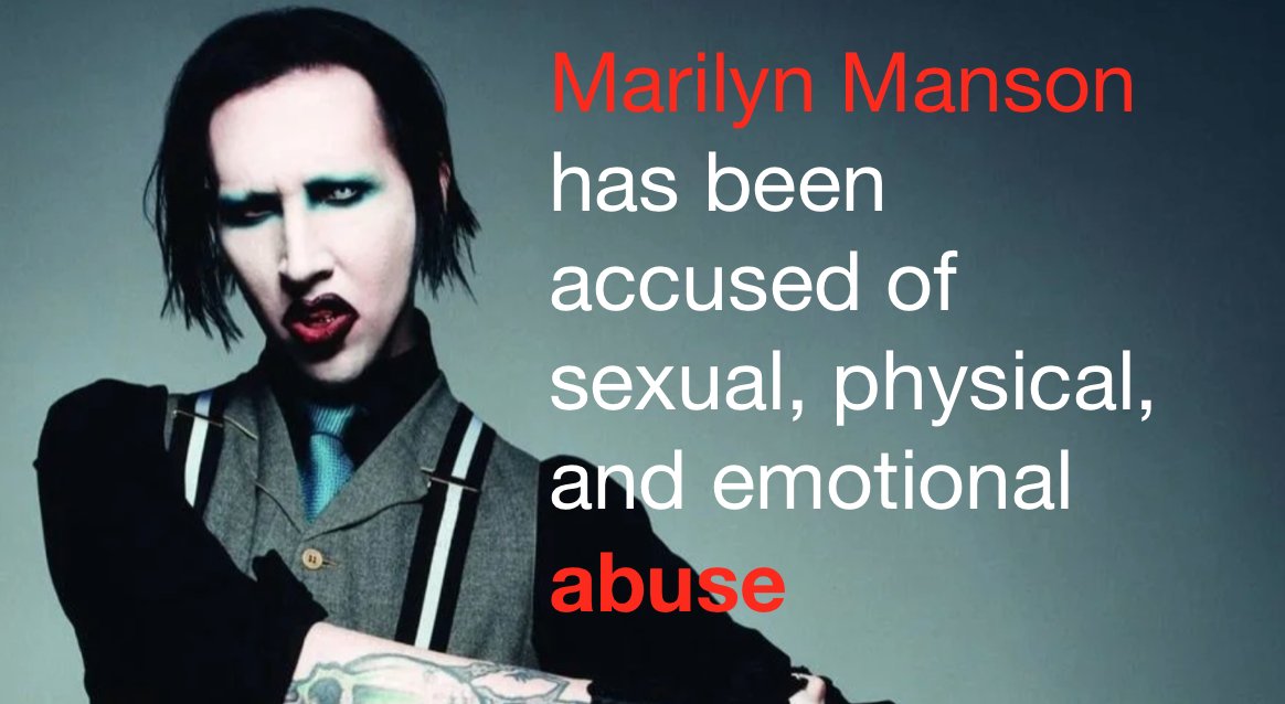 infinite_theory's tweet photo. Multiple women have come forward alleging serious wrongdoing by Brian Hugh Warner, aka Marilyn Manson.

#singersongwriter #recordproducer #musicislife #Music #vocalist #musician #singer https://t.co/0DXCaJPIwl