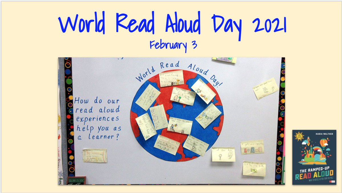 Tomorrow is #WorldReadAloudDay. Ask your students how read aloud experiences help them as learners! I'd love to hear what they have to say! 📚💛 #204Reads #RampedUpReadAloud <a href="/CorwinPress/">Corwin</a> <a href="/Scholastic/">Scholastic</a> <a href="/litworldsays/">LitWorld</a>
