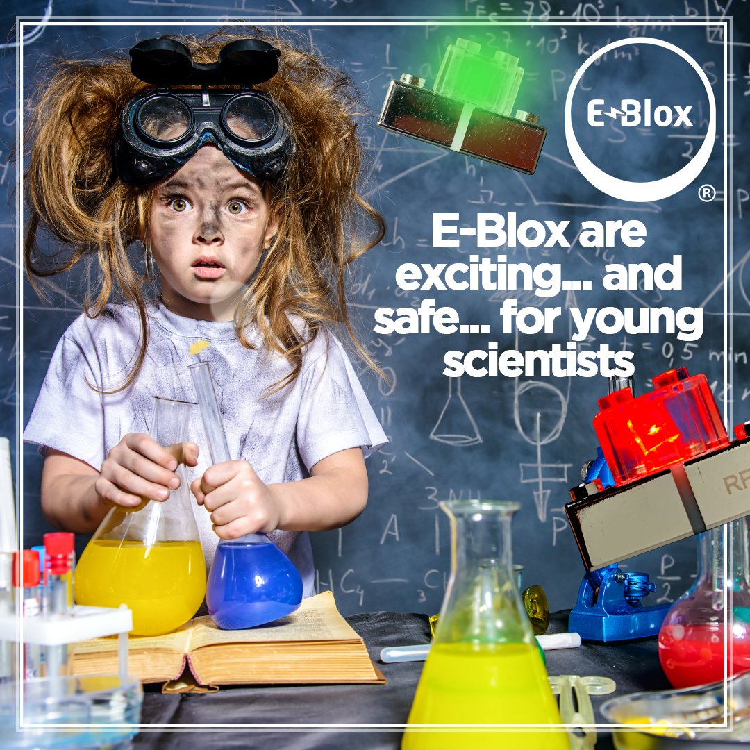 ⚡️E-Blox⚡️ are exciting... and safe... for young scientist!
Check them out at ⚡️MyEblox.com ⚡️
.
.
#EBlox #ebloxcircuits #PowerBlox #CircuitBlox #StemDotOrg #STEMAuthenticated #STEMtoys #STEMeducation #stemlearning #STEAM