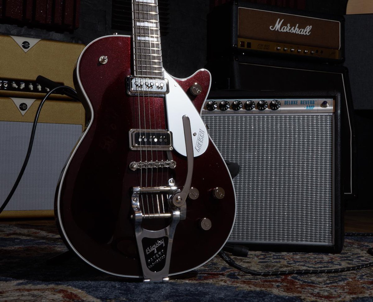 Bigsby (@bigsby) on Twitter photo A <a href="/GretschUSA/">Gretsch Guitars</a> G6128T Players Edition Jet DS kicking this #TailpieceTuesday up a notch with a #BigsbyB7. A <a href="/GretschUSA/">Gretsch Guitars</a> G6128T Players Edition Jet DS kicking this #TailpieceTuesday up a notch with a #BigsbyB7.