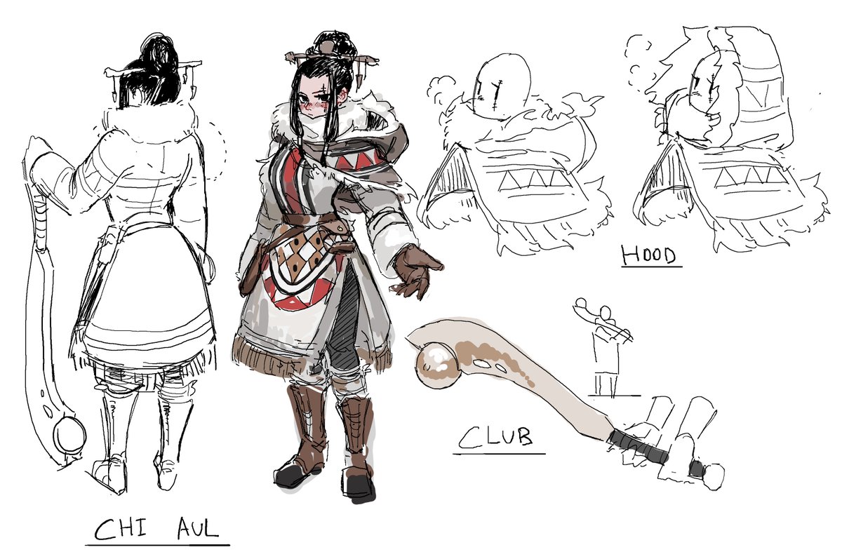 Chi Aul's design and some sketches

#sketch 