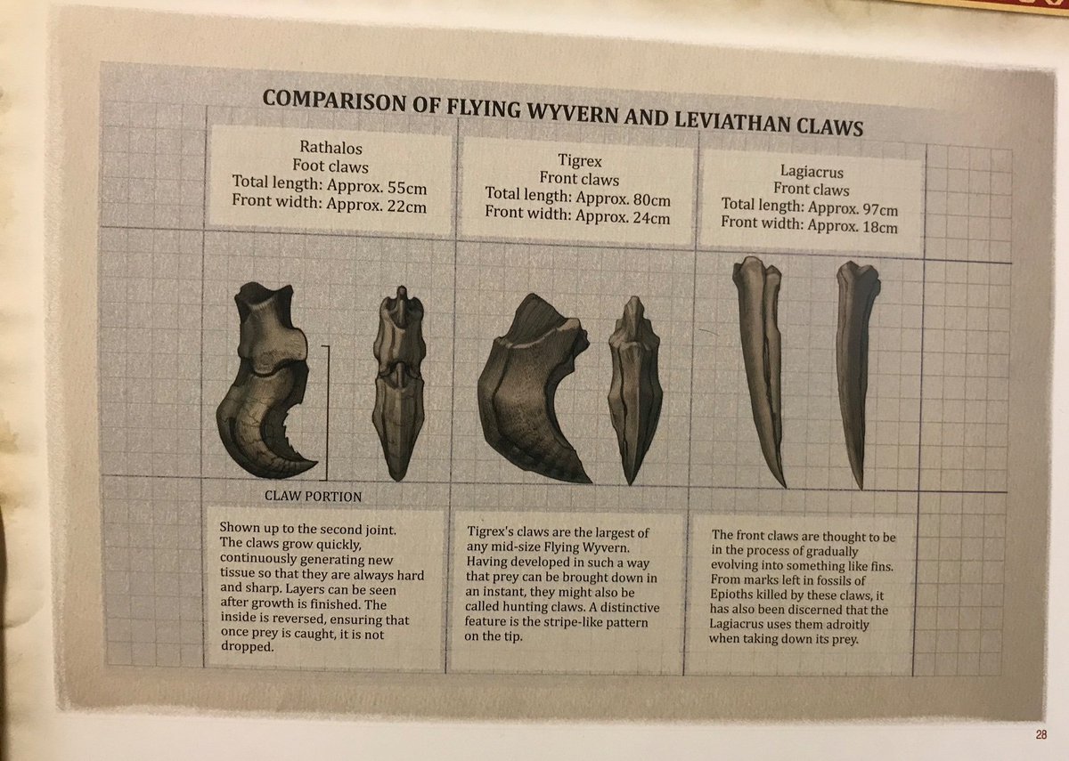 Interestingly, Lagiacrus also has many holes within its horns that could be used to store electricity, but it doesn't seem to use them for that purpose at all. Its front claws seem to be evolving into fins, though it uses them for killing Epioth.