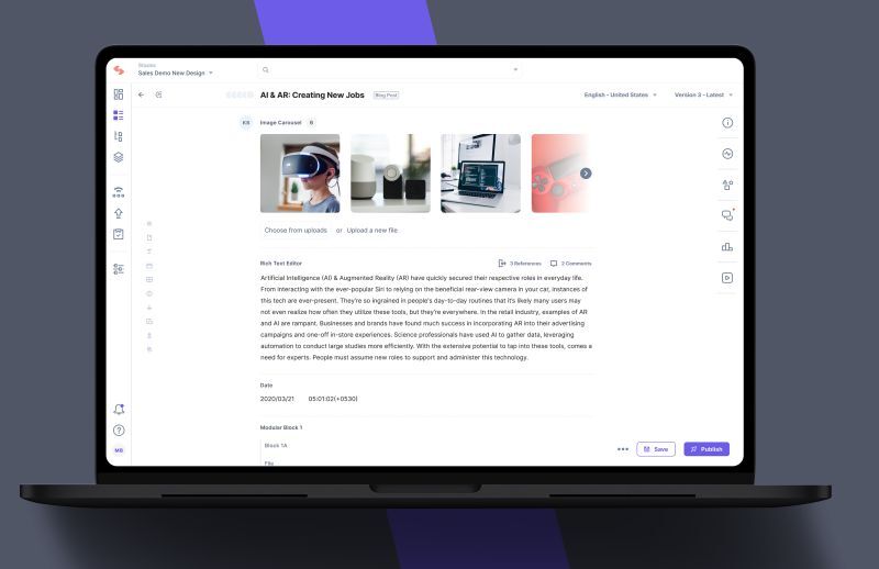 Contentstack's tweet photo. We are so EXCITED for the release of our NEW #content creation experience!

It's #CMS the way it should be: simpler, smarter, and guided by one goal — getting more done, faster, and way easier. https://t.co/9EVFCzReTW https://t.co/0op3NyHxMj