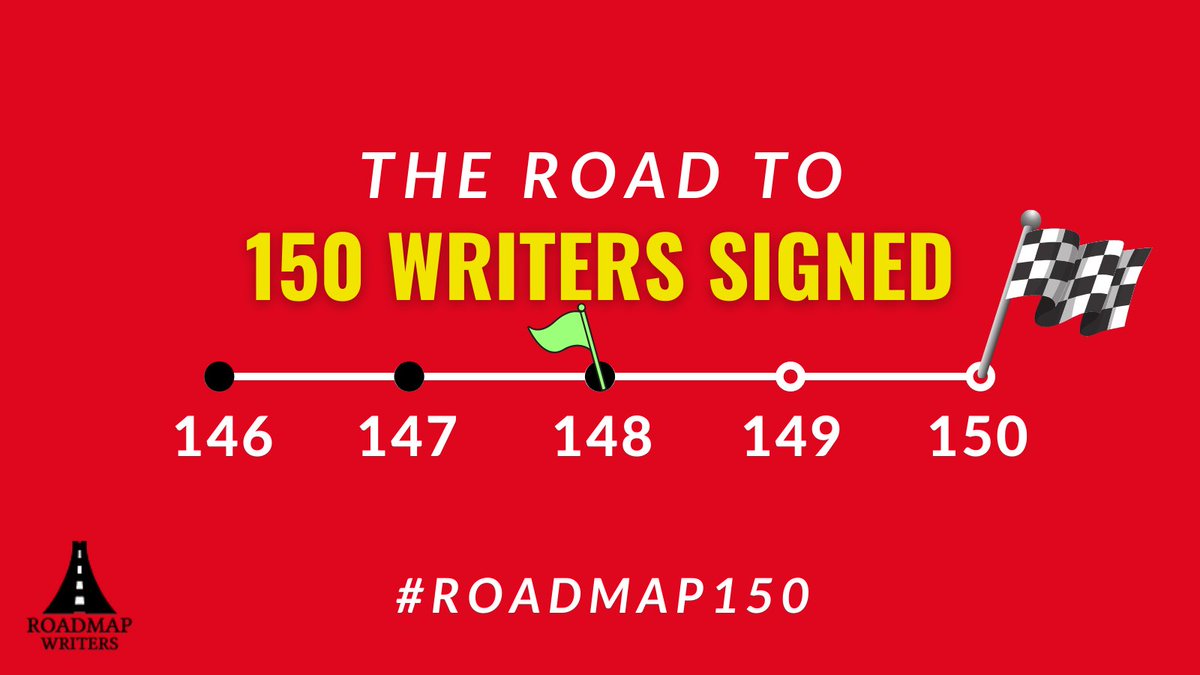 roadmapauthors's tweet photo. 148 writers SIGNED! To celebrate we're giving away 10 $50 Roadmap GIFT CARDS! Hop over to our @roadmapwriters Twitter & post a comment on our 148th signing post there! We'll randomly select 10 writers who will each receive a $50 Roadmap gift card! #roadmap150 #WritingCommunity https://t.co/N2wi5kB6PE