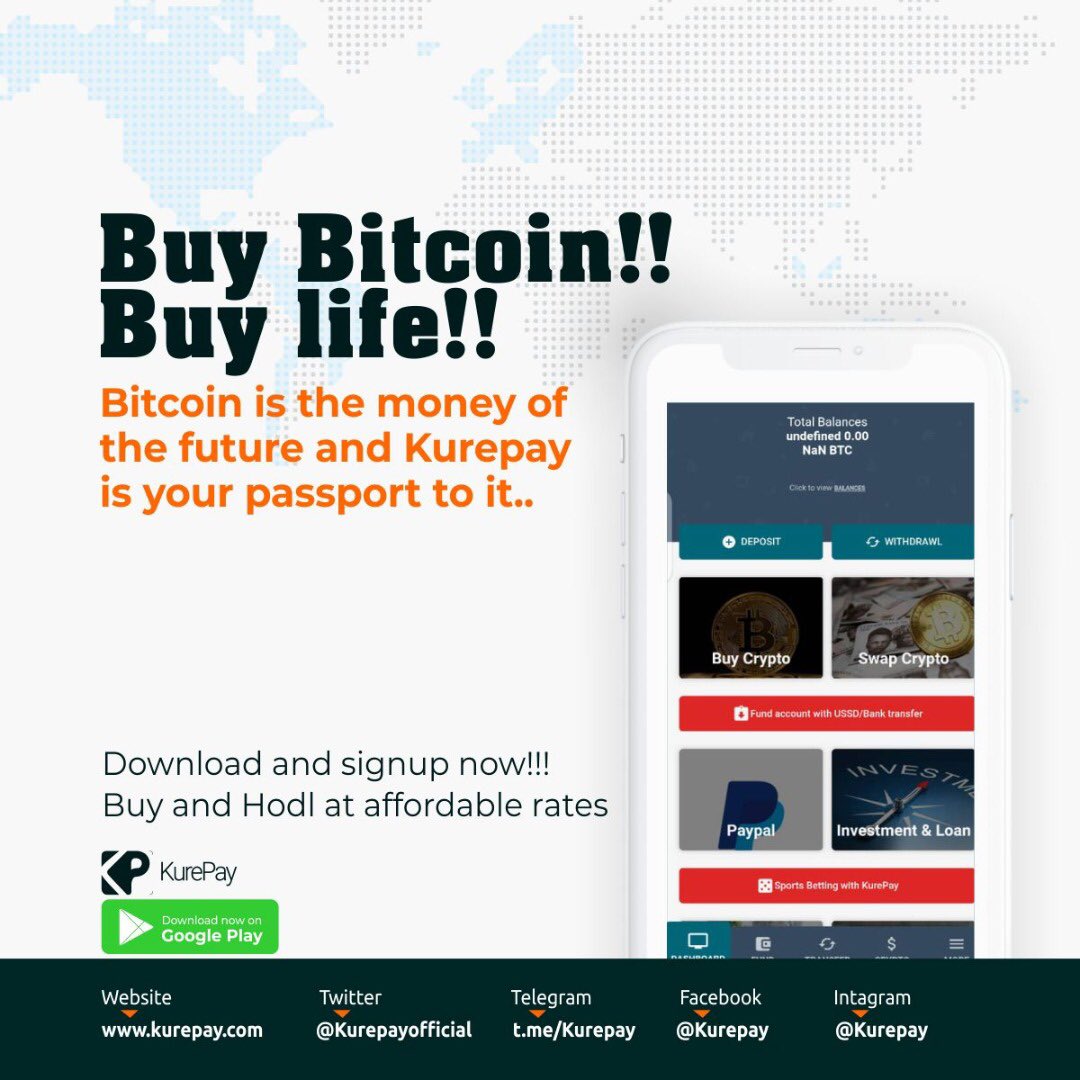 Buy at very affordable rates on kurepay #Bitcoin