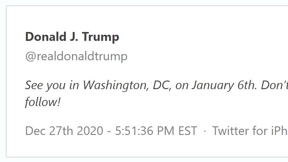 6) And just in case there was someone in D.C. who didn't know about the event, Trump sent another tweet out for good measure...