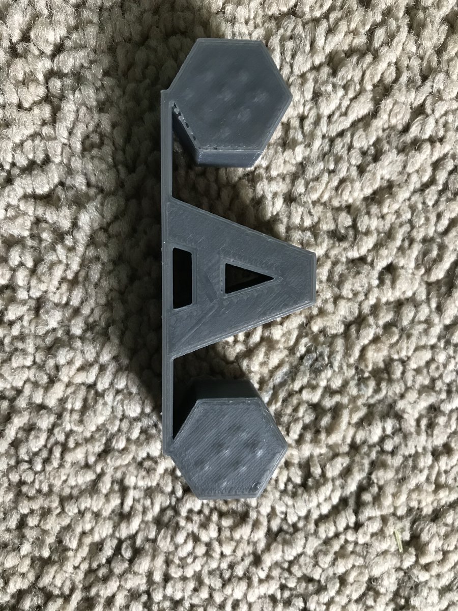 afhsmakes's tweet photo. February Makerspace Update:  Got the first design submission and the print is done! 
Want to make a 3D print?  All the info is here--> https://t.co/PSMEWXoFFL
#tinkercad #3dprinting @afhsmedia @AFHSannounce @apexfriendship @AGGuilin @rlnashley https://t.co/tyw3A5iQzq