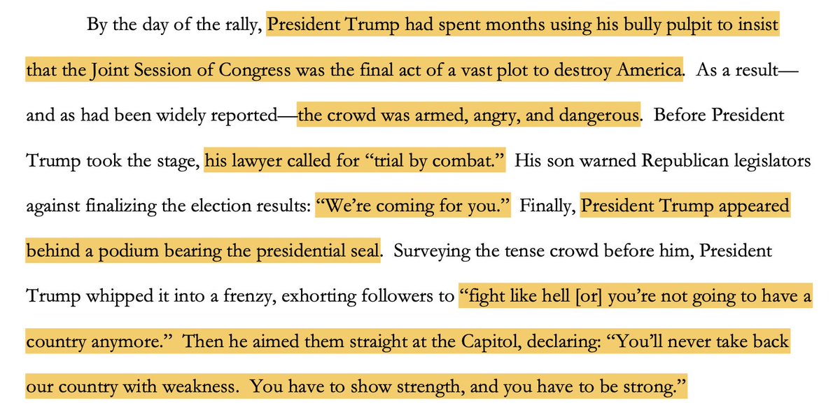 Trump: repeatedly asked for violent coup, got violent coup attempt.