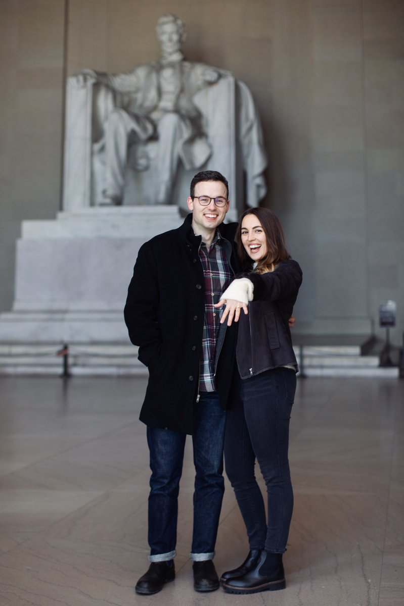 Best weekend ever. Snow AND a proposal from @mac_holland_!! ☃️💍🥰 

Now...where to go wedding dress shopping around DC?! @theHillisHome @theknot @WeddingWire #thehillishome #washingtondc #DCbride #VAwedding