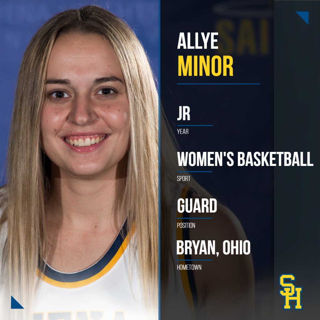 shusaints's tweet photo. The #SaintsOfTheWeek women's student-athlete is Allye Minor from Women's Basketball. View Allye's full spotlight here: https://t.co/axZ2NJSSKb https://t.co/YgnAUeJ7VF