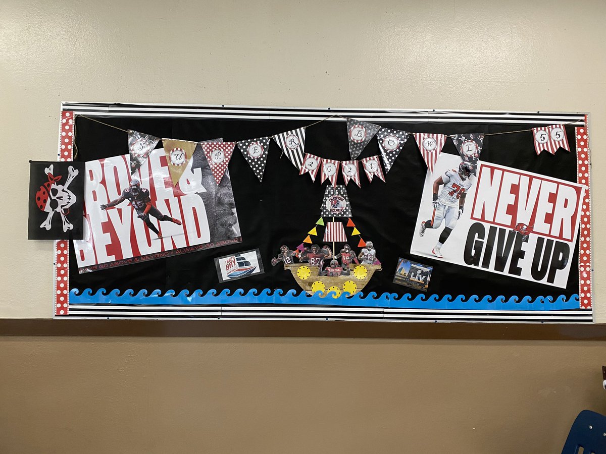 Ballast Point is Raising the Bucs flag all week!!  Check out some of our students and the bulletin board in the cafeteria.  #GoBucs <a href="/BucsFoundation/">Tampa Bay Buccaneers Foundation</a> @hcps_sel