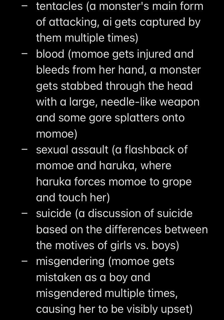 content/trigger warnings for wonder egg priority episode 4