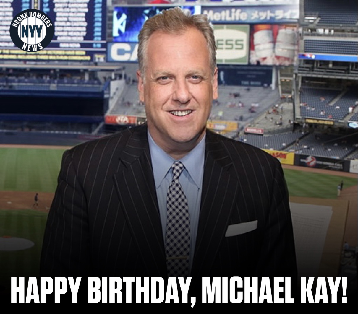 Happy birthday to play-by-play broadcaster, Michael Kay! He turned 60 years old today. 
