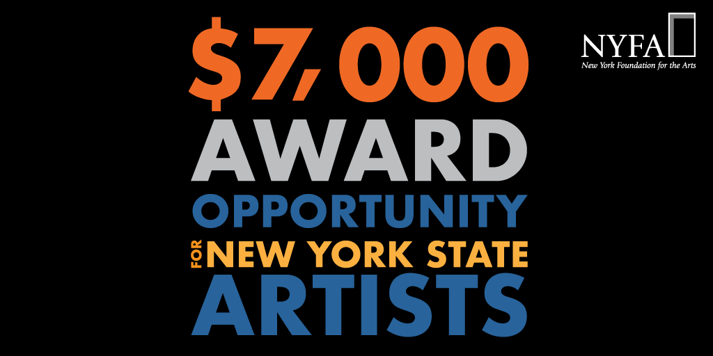 nyfacurrent's tweet photo. Help spread the word to those in the NY State creative community! We're accepting applications for 2021 NYSCA/NYFA Artist Fellowships in Fiction, Folk/Traditional Arts, Interdisciplinary Work, Painting, &amp; Video Film thru Feb. 10. More here: https://t.co/nj66eD3hxZ https://t.co/NEDFUCc18F