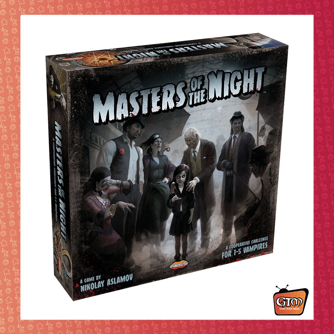 GameTradeMedia's tweet photo. Today we are shining the spotlight on #MasterOfTheNight by @AresGamesSrl!
.
About:
Masters of the Night is a solitaire or cooperative game, with one to five players playing on the same side, who will either win or lose together.
.
What others are saying: https://t.co/NDRs5hopxX https://t.co/FnW4YbAYLY