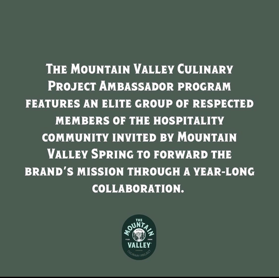 chefbillyd's tweet photo. Excited to announce my partnership with @MtnValleyWater as a Culinary Ambassador. The Culinary Project Ambassador program features an elite group of respected members of the hospitality community invited to forward the brand’s mission. 
#mountainvalley #springwater #chefpartner https://t.co/QkOKnGFJYV