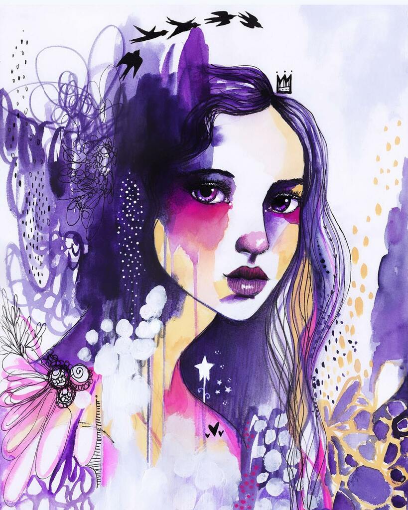 There isn't much I love more than playing with paint and mark making. So good for the soul I call this "Dreamscaping". ❤ This painting is available for anyone interested. instagr.am/p/CKzBcrKlZGX/