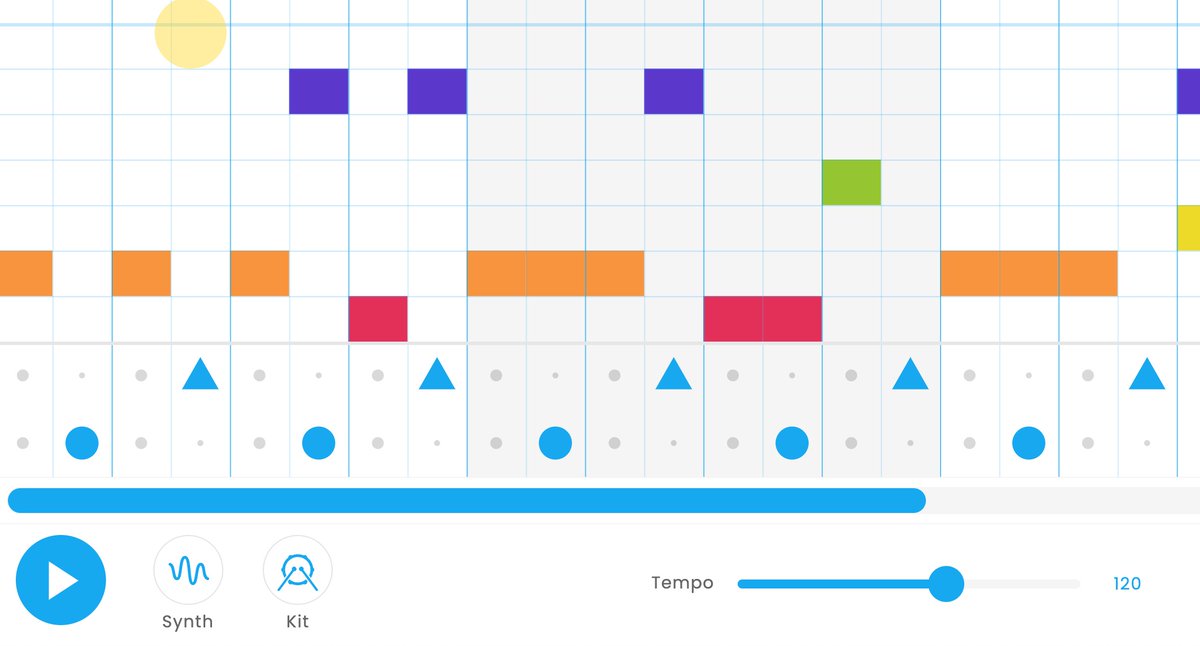 wfryer's tweet image. &quot;Song Maker&quot; in the Google Chrome Experiments Music Lab is wonderful! Here is a song 1 of my 6th graders created this morning in class: musiclab.chromeexperiments.com/Song-Maker/son…

This creative tool was built by @yotammann @useallfive &amp;amp; #GoogleCreativeLab :-)

#OklaEd #CasadyLearns #create2learn