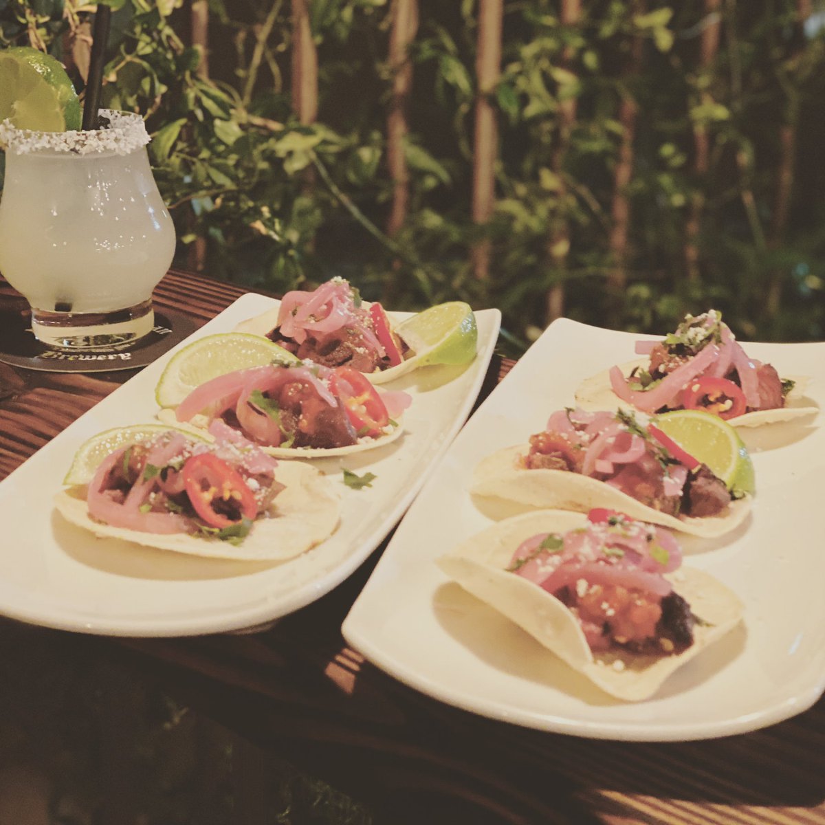This Taco Tuesday we have Carne Asada Street Tacos with house made salsa pickles onions and Fresno chilies
