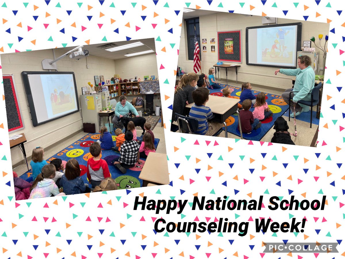 ValleyViewCubs's tweet photo. Our students love when Mrs. Carter’s therapy dog visits! Here, Thunder helps teach a lesson about pet safety. ⁦@BradleySchools⁩ #NSCW2020 https://t.co/qT9VnHxd04