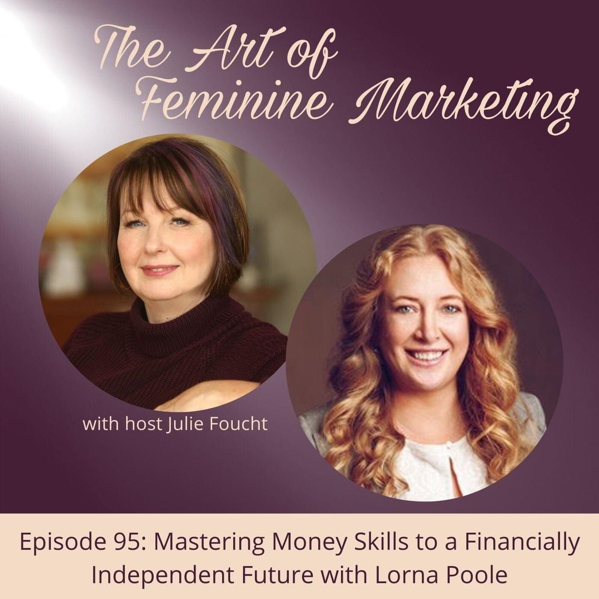 lornapoolex's tweet photo. I feel very honoured to be invited onto Julie Foucht amazing podcast The Art of Feminine Marketing where we talked about Mastering Money Skills for a Financially Independent Future.

YOu can check it out here: https://t.co/efCeYGPcjI https://t.co/R1SoWBaMDw