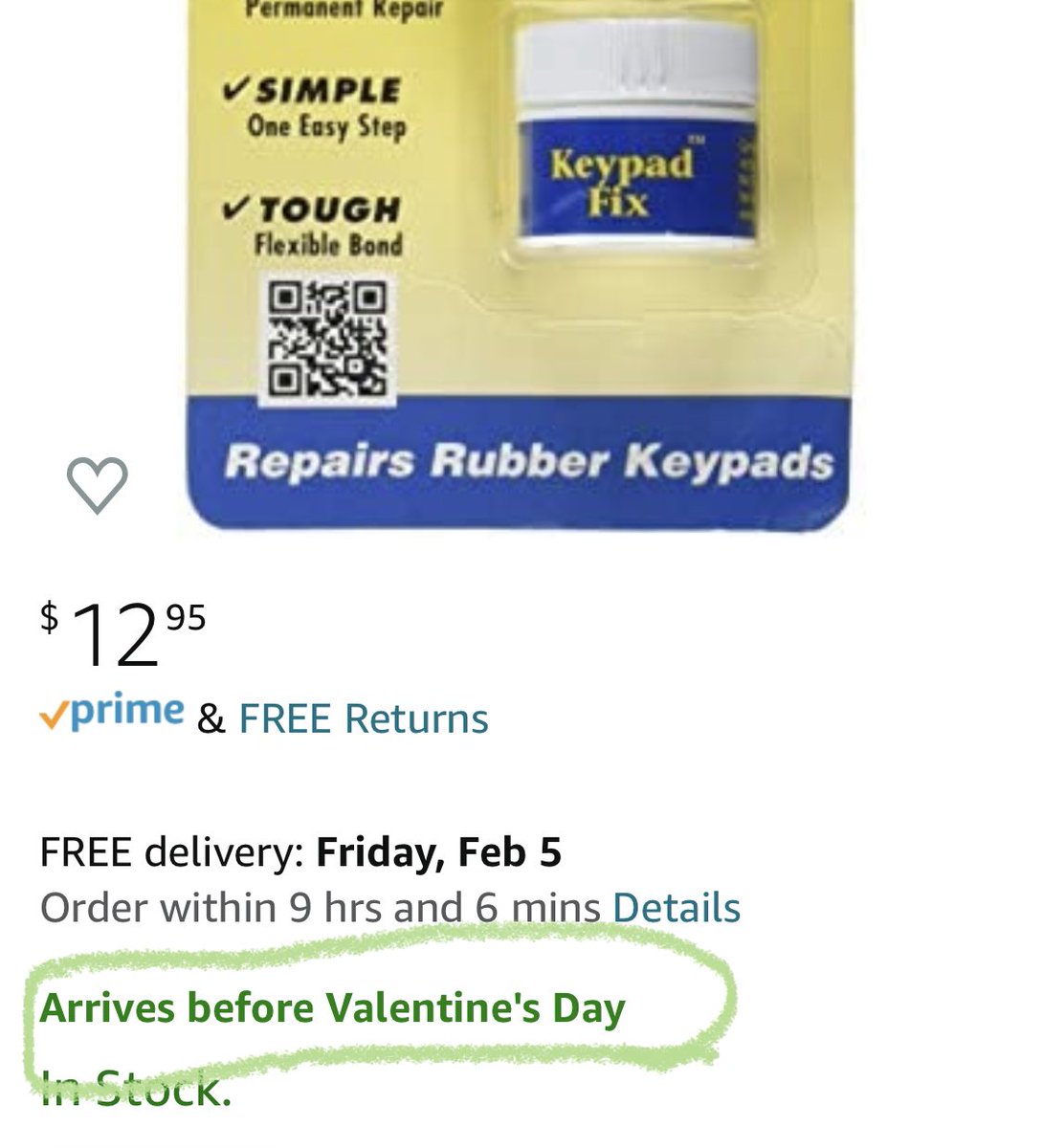 Excellent news if anyone needs a romantic gift that won’t break the bank Downside, the 101 is gonna be on my desk longer than I’d hoped waiting for this stuff. But worth it not to open it up twice