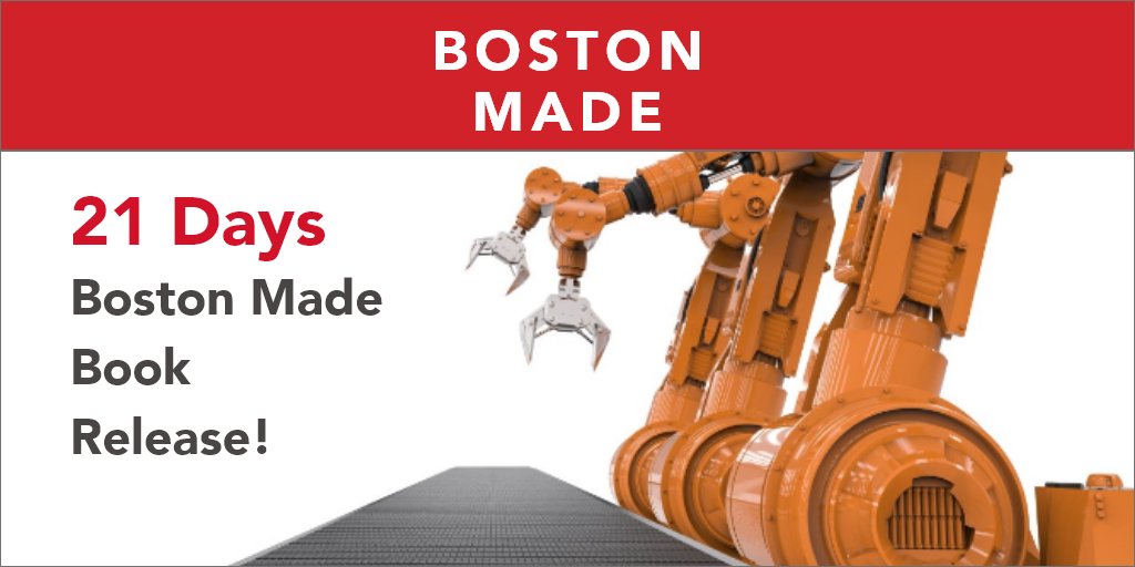 21 DAYS UNTIL THE #BOSTONMADEBOOK IS RELEASED!

You can still pre-order your book using the link below - books will be shipped on Tuesday, Feb. 23rd.

amazon.com/dp/B082H2CRLC/

#boston #historyofboston #innovation #Massachusetts