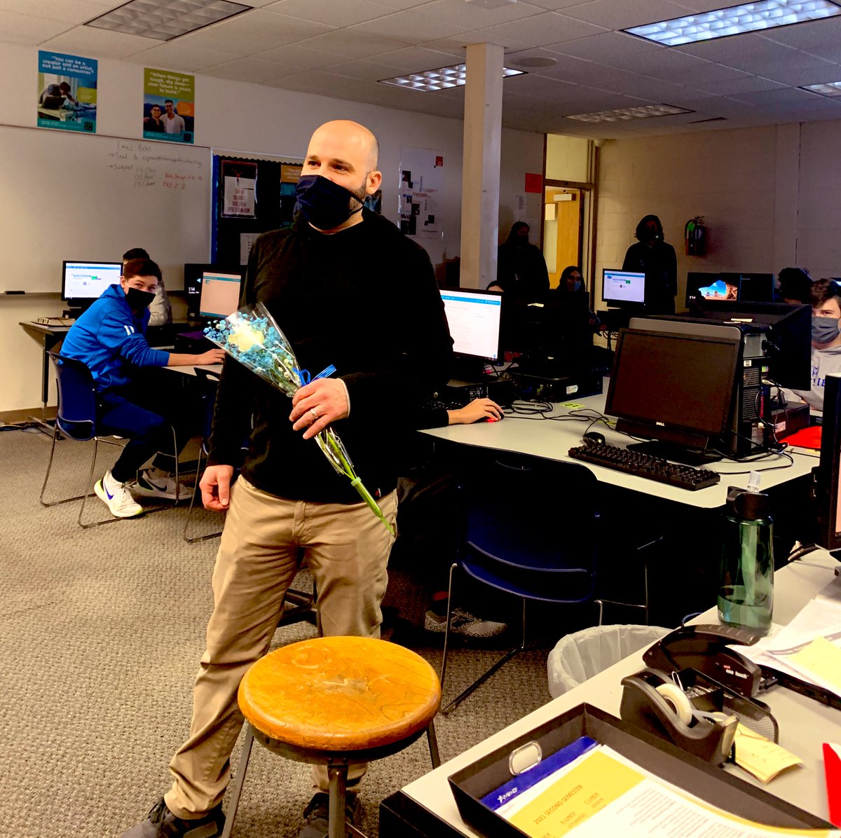SCS_LakeviewHS's tweet photo. As nominated by his peers, we are proud to announce, Nick Spano is Teacher of the Year for LHS! Congratulations, Mr. Spano! https://t.co/RULkqNJUTP