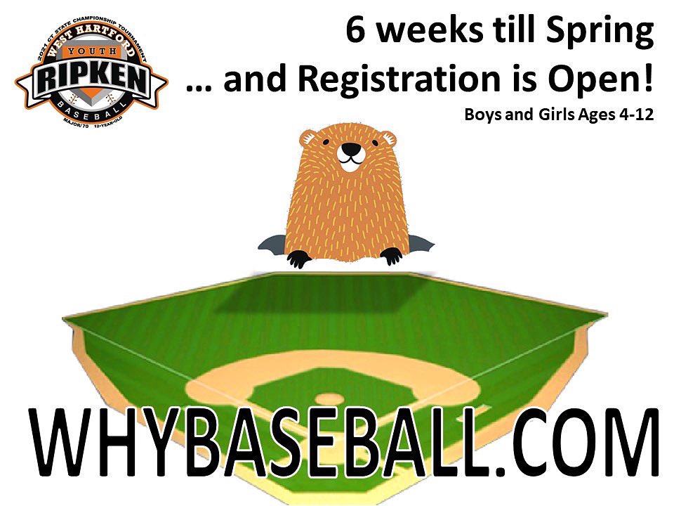 WHyouthbaseball's tweet photo. Phil says it’s time to register for baseball ⚾️! #whybl #spring2021 #whybaseball #thinkspring https://t.co/rTguJmWsXW