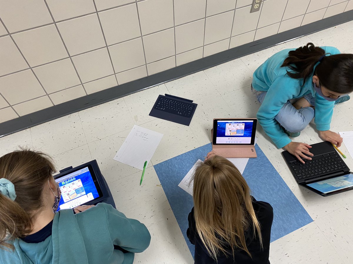 JennyMcCaslin2's tweet photo. So much excitement and fun conversations coming from our @breakoutEDU digital escape room today on inequalities! #csisd @jenkscsis @JimmyRoss3208 @melissala5 https://t.co/A44odYrabq