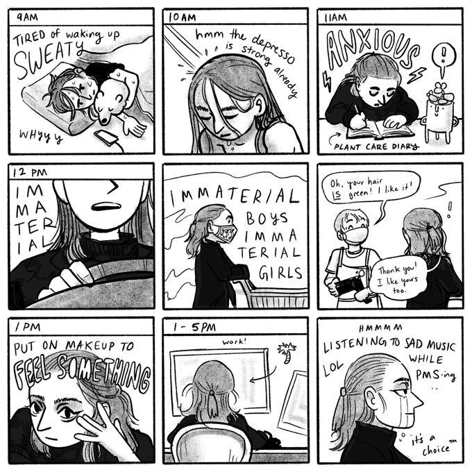 #hourlycomicday 2021 part 1 ... A collection of moments from yesterday 