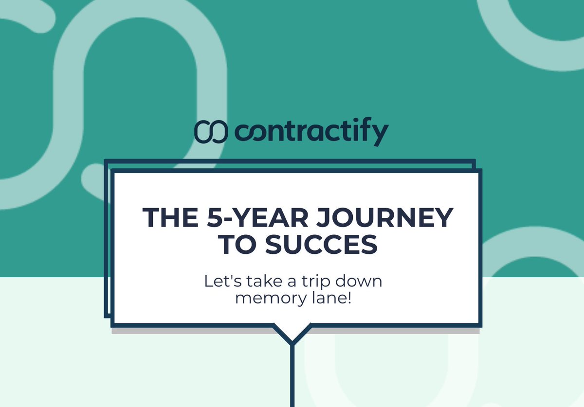 Contractify_'s tweet photo. 🔙 Time for a throwback Tuesday!

What did Contractify's first 5 years look like? Take a trip down memory lane with us 💭

#contractify #celebrating #5yearanniversary #contractmanagement #saas #b2b #growing #scaleup #readyforthefuture #digitalisation #throwback #ittakesavillage https://t.co/axI2fuqfQ5