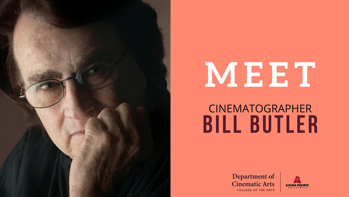APUCinema's tweet photo. It was an honor to have Bill Butler with us last night! If you missed it, catch it here: https://t.co/SOlxWlsrQa https://t.co/iyzUSMZdPW