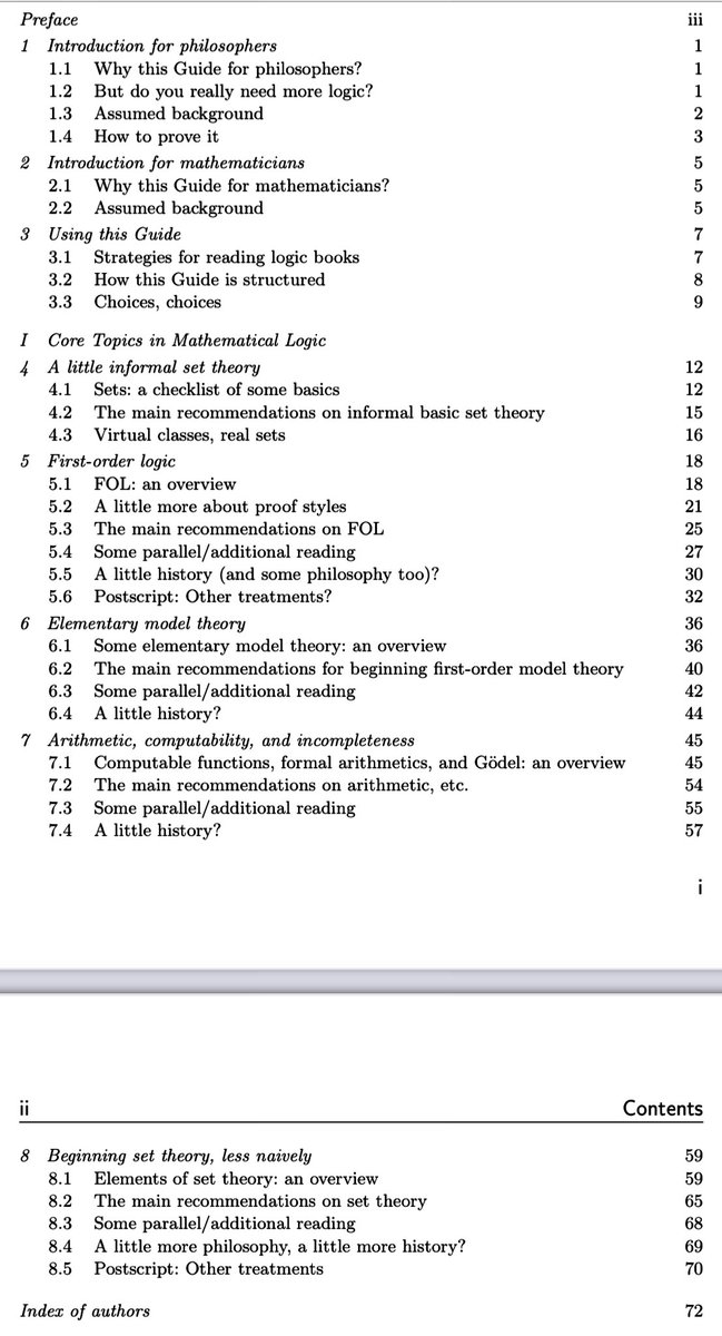 Tafalsuf's tweet image. يعمل في بريطانيا عالِم المنطق بيتر سميث أستاذ المنطق بكامبردج سابقاً -مُتقاعِد- على كتابٍ مفتوح الوصول يهدف لتقديم دليل للطلاب لدراسة المنطق ذاتياً وذلك بعد ملاحظته حاجة الطلاب الماسّة لمثل هذا الكتاب خلال مسيرته الأكاديميّة.
• لقراءة ما انتهى منه: logicmatters.net/resources/pdfs…
