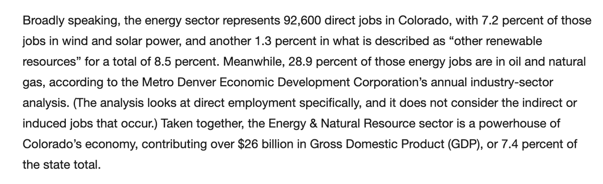 This is meant to leave you with the impression that oil and gas employs more people than clean energy, when in fact the opposite is true. Cleantech jobs encompass much more than wind/solar generation, as even the study cited here shows.