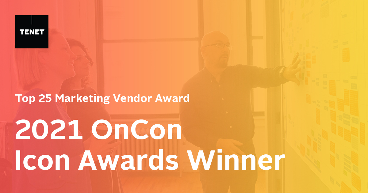 Tenet Partners was recently named one of the Top 25 Marketing Vendors by <a href="/onconferences/">OnConferences</a>! We are in great company: fellow OnCon winners include <a href="/salesforce/">Salesforce</a>, @reddit, and <a href="/NBCUniversal/">NBCUniversal</a>. Congratulations to the Tenet team, and thank you to everyone who voted for us! #Marketing #award