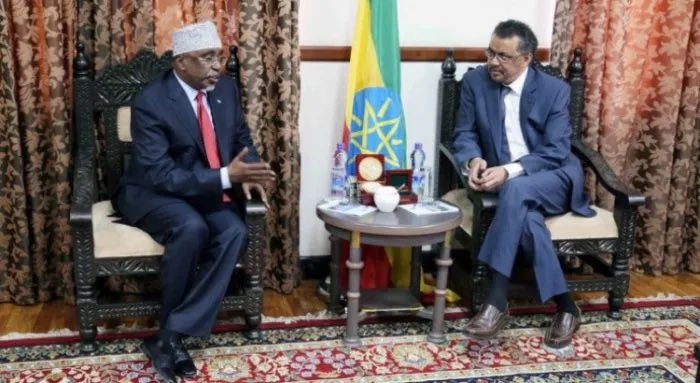 Sharif Hassan Sheikh Aden, former Speaker of Parliament and President of Southwest State was another key TPLF point man in Somalia. Sharif would deal directly with current head of WHO  @DrTedros in a quest to divide Somalia up for TPLF to rule it.