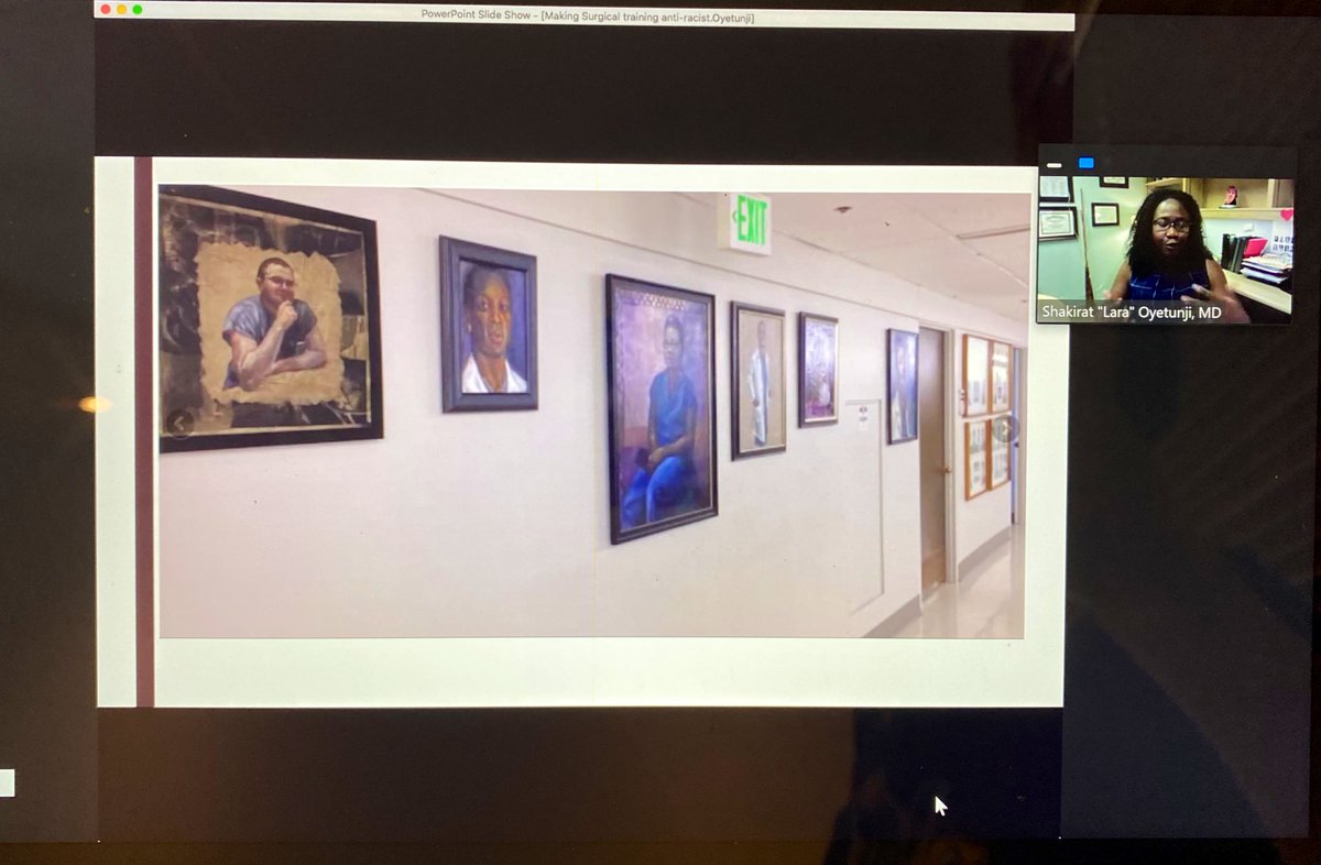 Dr. Lillian Erdahl MD (@lillianerdahlmd) on Twitter photo #WallsDoTalk ππ»ππ»ππ»ππ»
Dr. <a href="/LaraOyetunji/">Lara Oyetunji, MD</a> shows what representation on the walls looks like as part of anti-racist & inclusion efforts at <a href="/UWSurgery/">UW Department of Surgery</a> #ASC2021 #AAS4All #WallsDoTalk ππ»ππ»ππ»ππ»
Dr. <a href="/LaraOyetunji/">Lara Oyetunji, MD</a> shows what representation on the walls looks like as part of anti-racist & inclusion efforts at <a href="/UWSurgery/">UW Department of Surgery</a> #ASC2021 #AAS4All