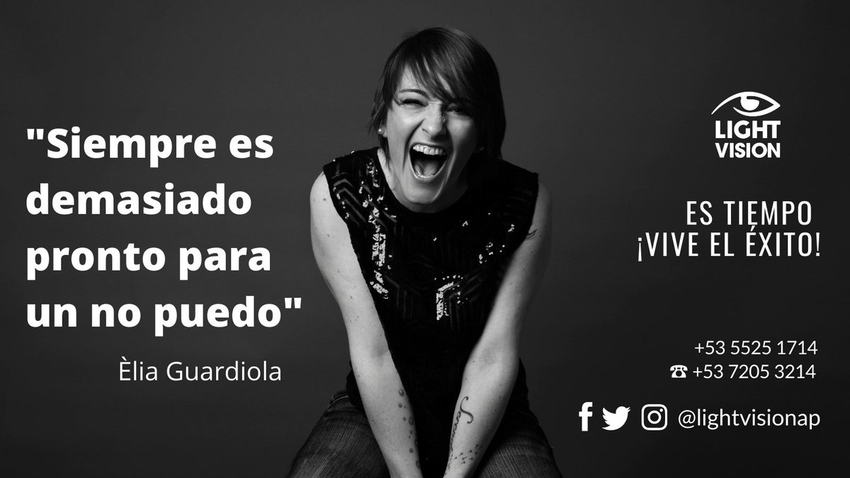 LightVisionAP's tweet photo. Coincidimos plenamente con este sentir, y tú? @EliaGuardiola (Especializada en Marketing Emocional y Experiencial)
#LightVision #ViveElÉxito
#emprendedores #negocios #pymes
📳+53 5525 1714
📳+53 7205 3214 https://t.co/TcGPi9KTwn