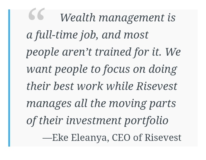 Risevest is also a perfect fit for you. Once you give Risevest the opportunity to do the work for you, after doing your due diligence. Then focus on your day job + side hustle and keep investing, patiently there by allowing your investments compound, Over time.