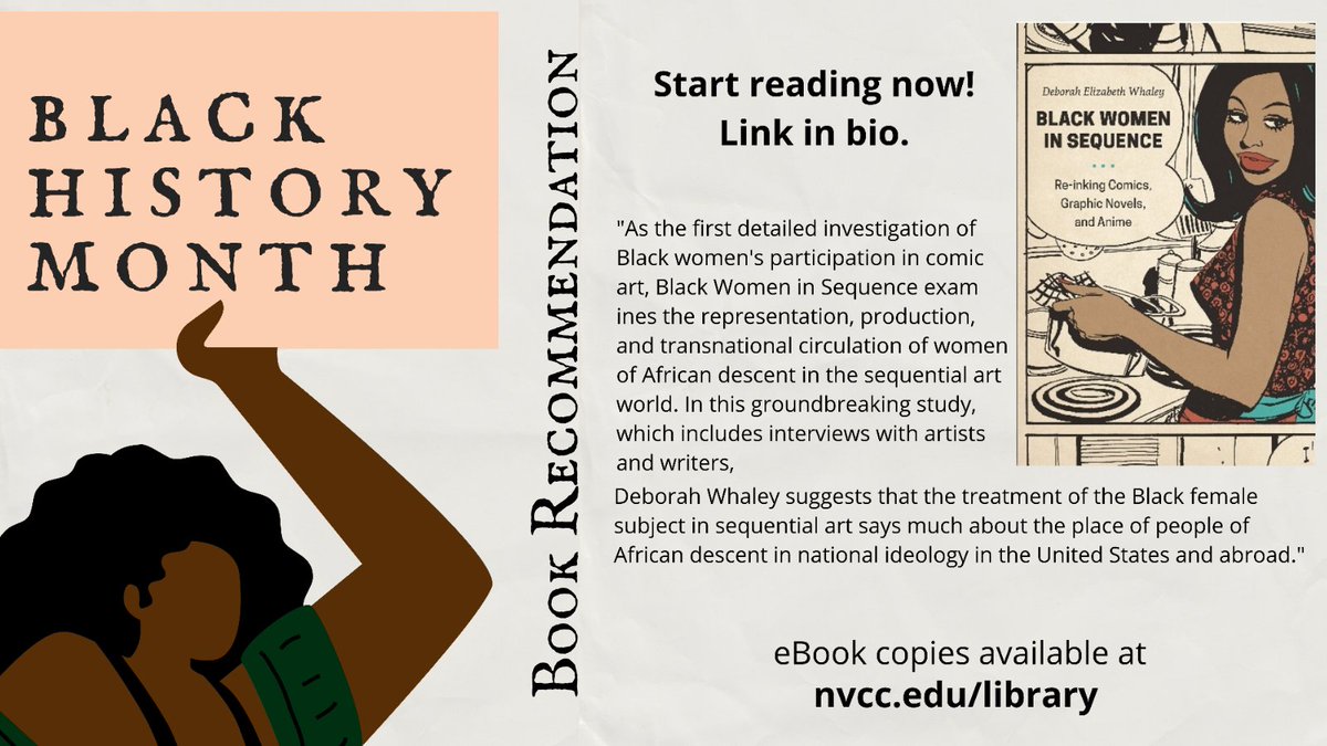 NOVALibraries's tweet photo. AN: Honor Black History Month by reading books that celebrate black culture! The NOVA Library has lots of books to choose from, and here's our recommendation to get you started. 📚 https://t.co/xyVsOLMuln
#BlackHistoryMonth #blackwomeninsequence #NOVAlibraries #novastudents https://t.co/RdFupLxage