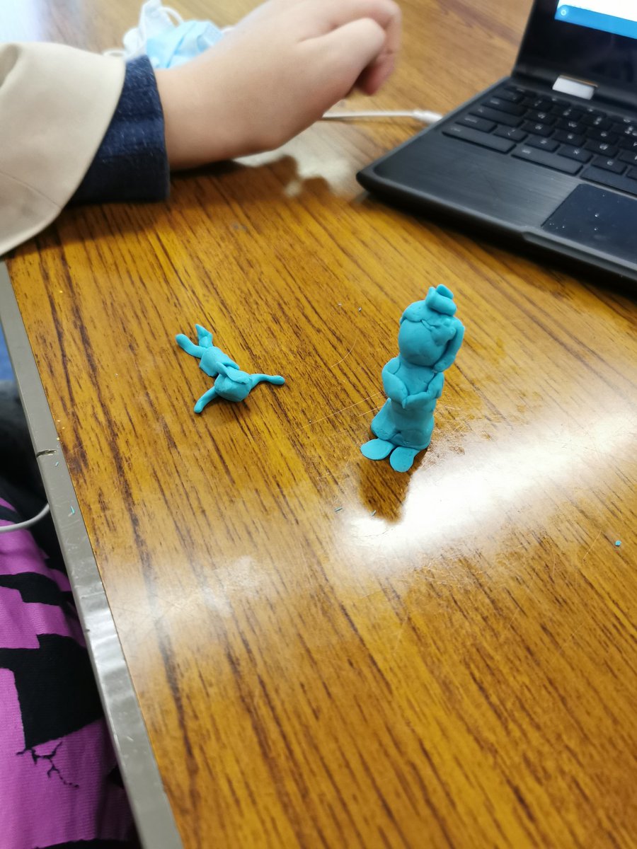 MrsLEKing's tweet image. Today we got creative with Play-Doh during our Google Meets quiz, I was so impressed with what the students produced! Here are just a few of their creations...