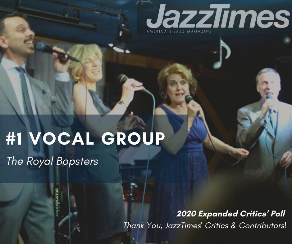 Thank You to JazzTimes' critics &amp; contributors for voting us #1 Vocal Group in the 2020 Expanded Critics' Poll! jazztimes.com/.../2020-expan… Bandcamp! theroyalbopsters.bandcamp.com
Follow us on Facebook &amp; Spotify for more music!
open.spotify.com/artist/52eCSZh…... <a href="/Motema/">Motema Music ღ</a> <a href="/JudithHumenick/">Judith Humenick</a> #Jazzvoice
