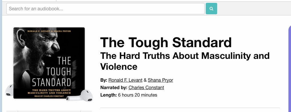 And now, the other ad! I have a deal for you on  @librofm( http://libro.fm/redeem/Quinn&nbsp;) My membership benefits  @vromans! Yours could benefit your local indie bookstore! Here are three books sort of about the changing narrative of masculinity you could get!