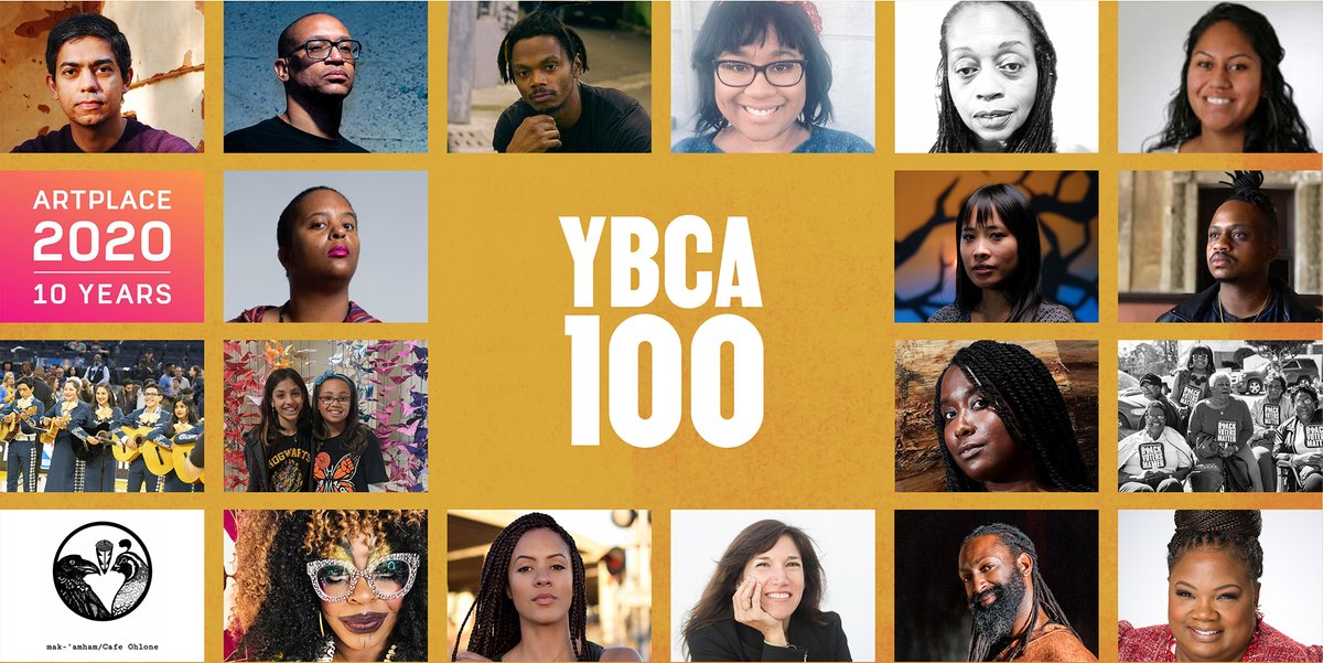ybca's tweet image. #YBCA100 honorees include: @aatishb @BishopPodcast @adrianne_ramsey @wordslanger @ArtPlaceAmerica @asmiley13 @Alasdreams @EffectMigration @bintaayofemi @BlackVotersMtr @makamham @alexjbledsoe @AmyKisch @thegreatdancer @aprildverrett
