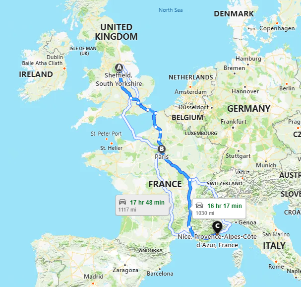 LinksSSP's tweet photo. The @LinksSSP staff #SheffieldGetMoving lockdown challenge was to 🏃👣🚲to Paris. We made it and more, so where off to Nice for some 🌞 Another 344 miles to go with 2 weeks left. 58 hours of 💃 and activity sessions also completed. We`ve 💚 the journey so far! @movemoresheff https://t.co/cAKaCWA8l8